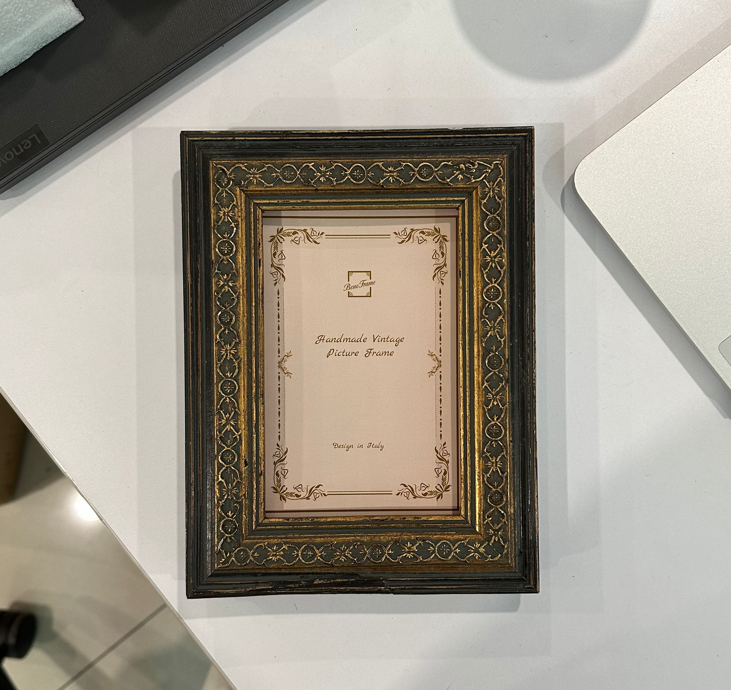 BeneFrame Hand Carved Floral Embossed Vintage Wood Picture Frame - CLA15 - 4x6 ", 5x7 " - Christmas Gift