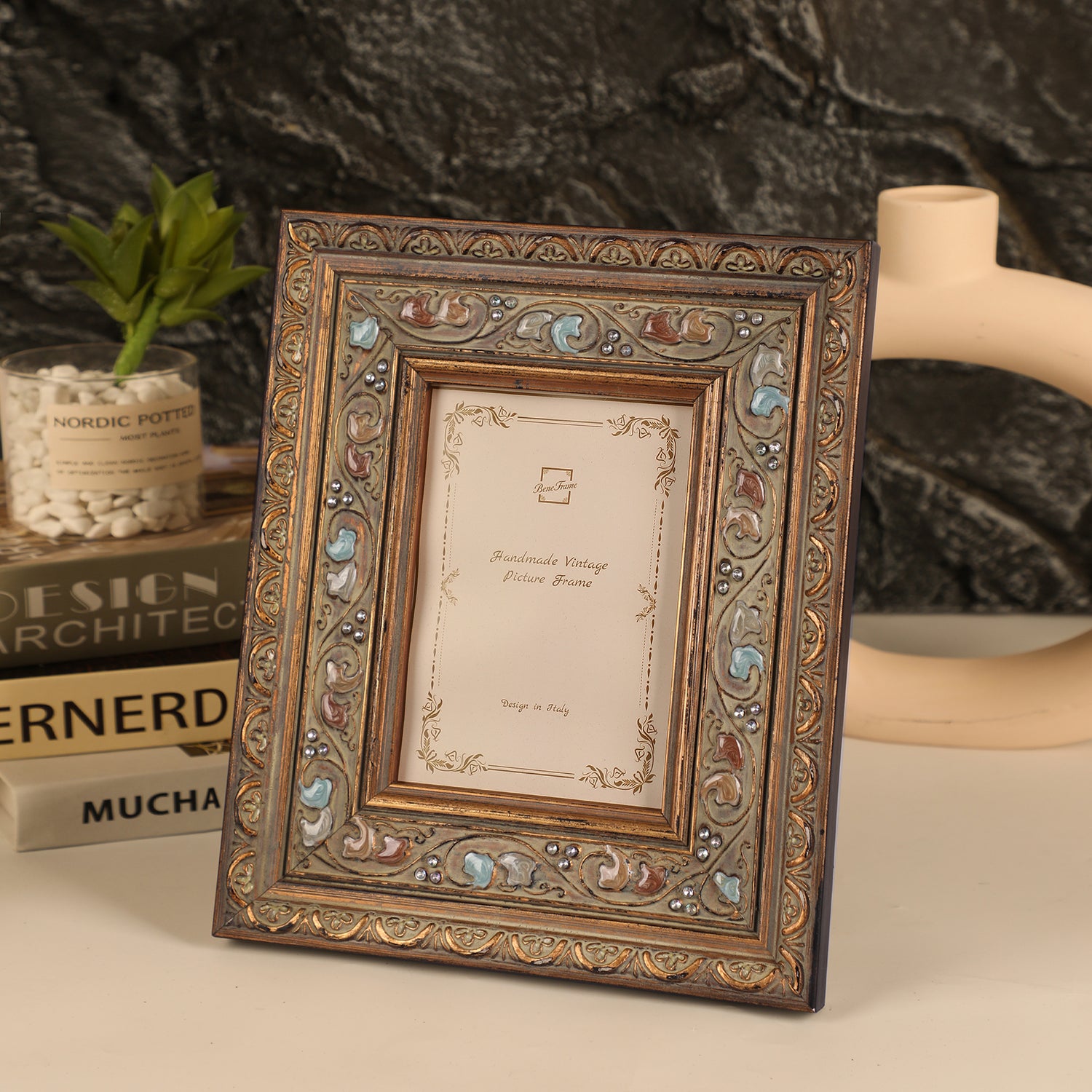 BeneFrame Handmade Vintage Wood Picture Frame - 4x6  , 5x7  -MDA34 –